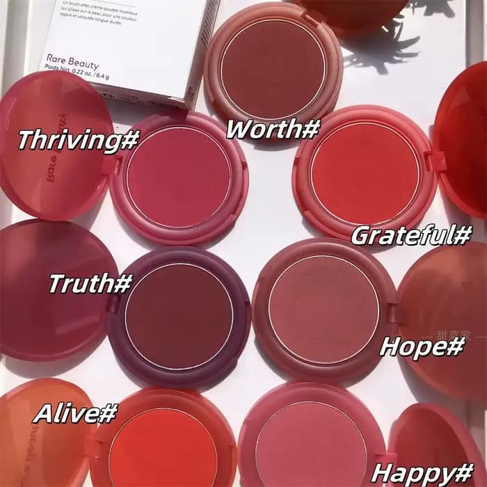 Rare Beauty 7 Couleurs Soft Pinch Matte Bouncy Cushiony Blush Crème-Poudre Légère et Aérienne Hydratante Cosmétiques de Maquillage