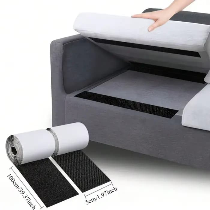 Accessoires antidérapants pour canapé, empêchent les coussins de glisser, et fixation antidérapante pour tapis de patio extérieur et coussins de moquette.