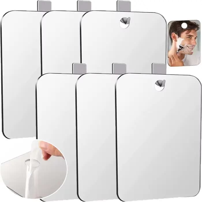 Miroir de maquillage en acrylique pour femmes et hommes