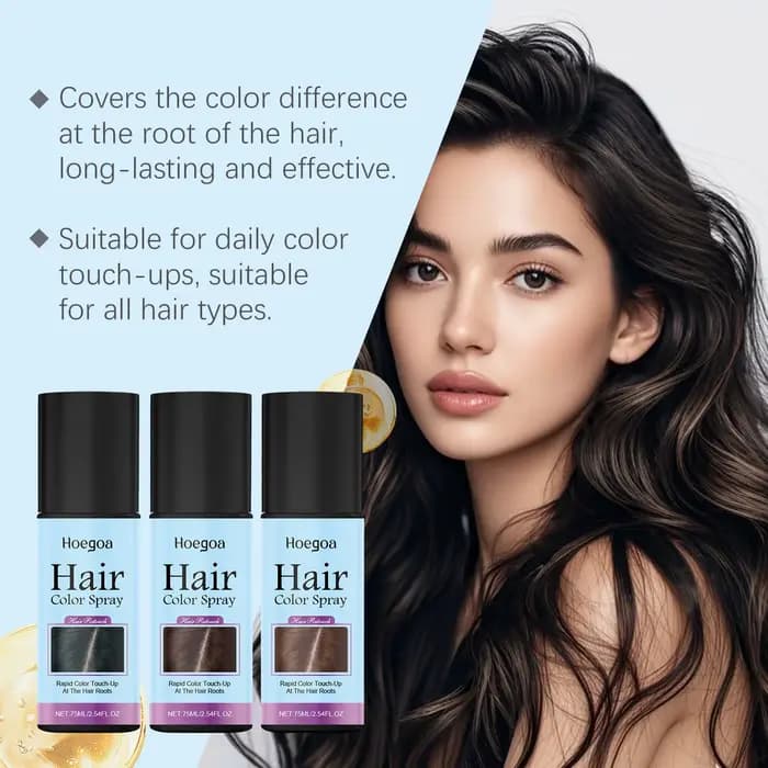 Spray Colorant Temporaire pour Cheveux – Solution Rapide pour Couvrir