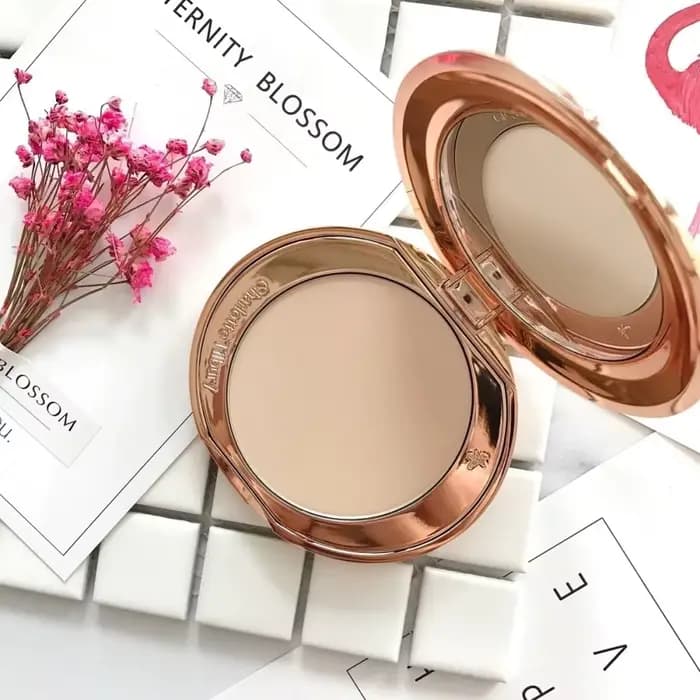 Charlotte Tilbury Set Poudre Compacte Contrôle Sébum Fini Mat Haute Brillance Réparatrice