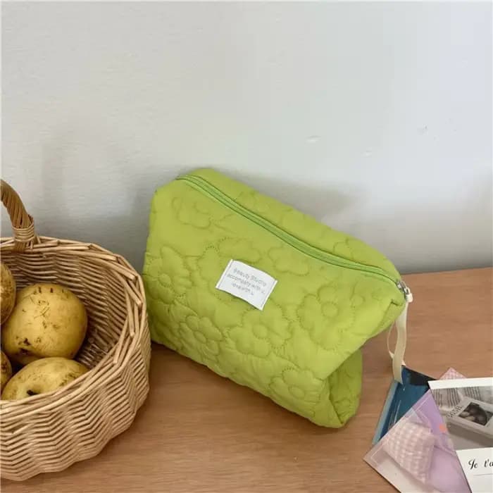 Nouveau motif de fleur femmes trousse de maquillage articles de toilette organisateur de cosmétiques sac à fermeture
