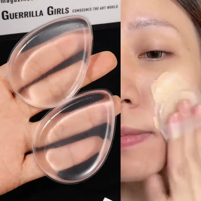 Éponge de maquillage antiadhésive en Silicone
