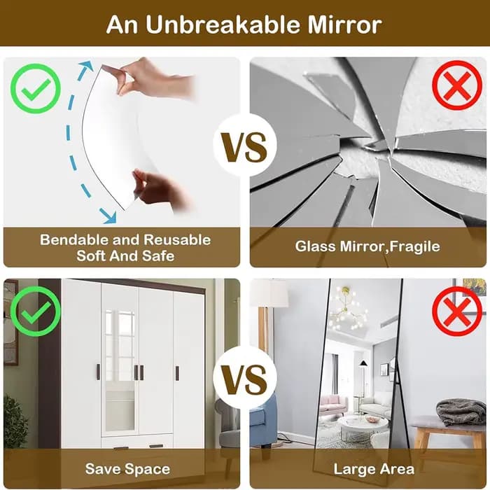 Miroirs de porte pleine longueur