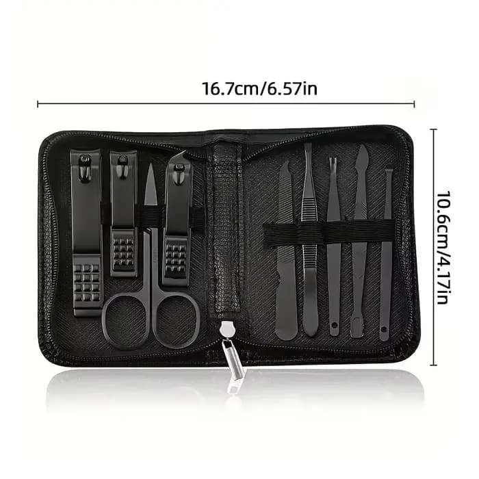 Kit de manucure et pédicure 9-en-1 pour femmes et hommes