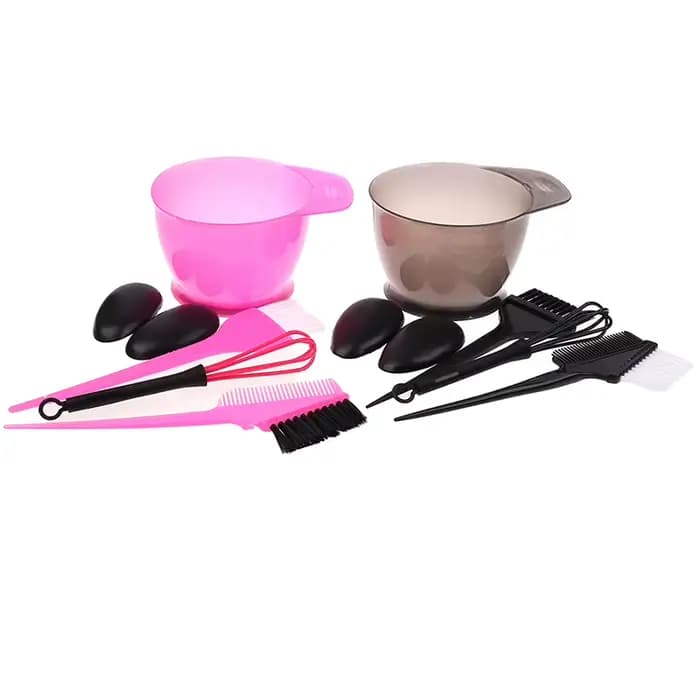 Ensemble de brosses et bols pour coloration des cheveux
