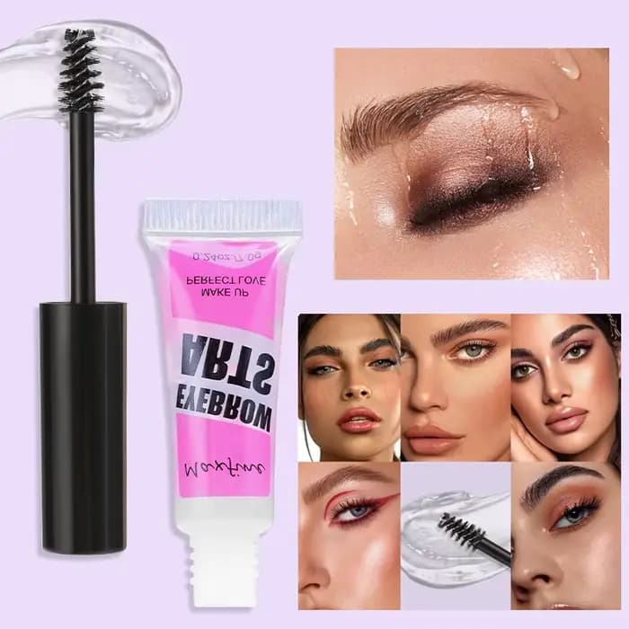 Colle à sourcils transparente