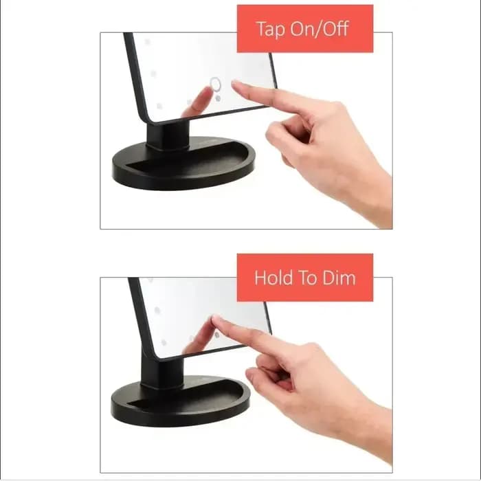 Miroir de maquillage à 16 LED
