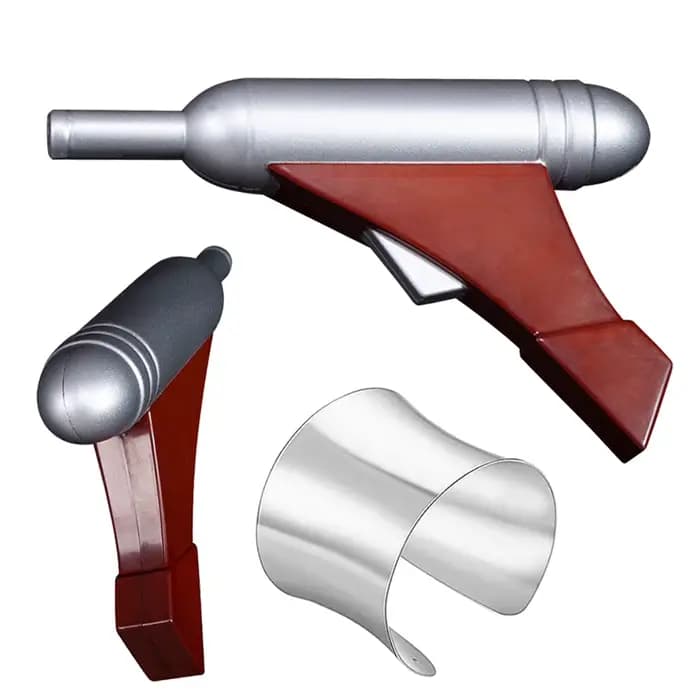 Pistolet Padme Cosplay, Arme d'Amidala, Accessoires de Costume, Anneau de Bras, Accessoires de Costume de Bataille Spatiale du Film, Déguisement Adulte Halloween, Cadeaux