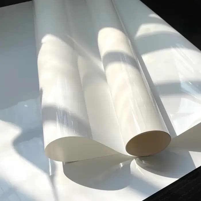 Film adhésif blanc pour fenêtre miroir