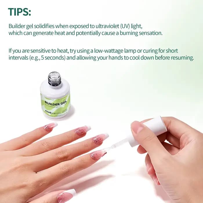 Nailpop constructeur Gel à ongles 4 couleurs couche de Base renforcement épaississement Extension strass colle Gel vernis brosse en bouteille 15ml