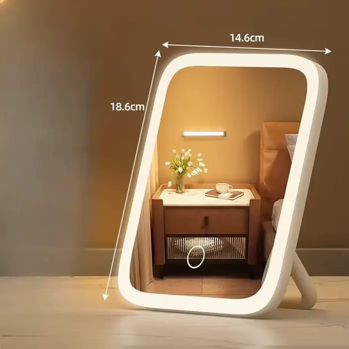 Miroir de courtoisie LED intelligent avec 360 ° Rotation