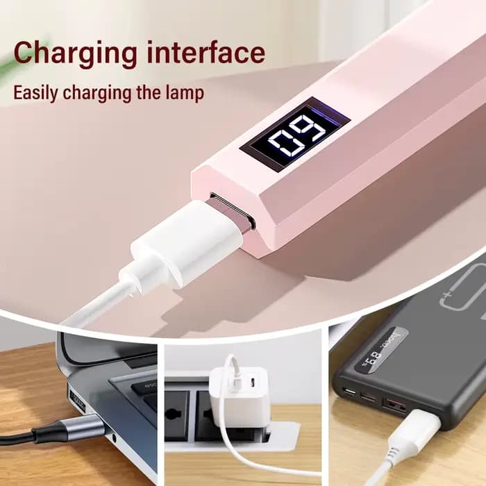 YIKOOLIN pratique lampe sèche-ongles à main UV/LED durcissement des ongles tout le vernis Gel outil d'art