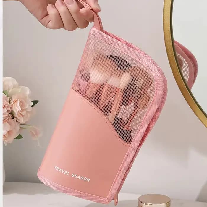 Trousse de toilette transparente pour femme