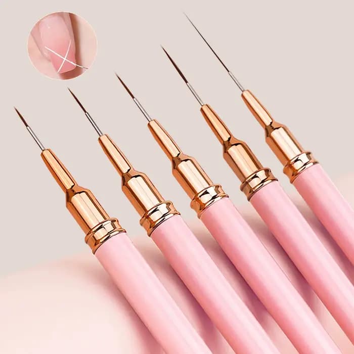 Ensemble de pinceaux à ongles fins pour Nail Art
