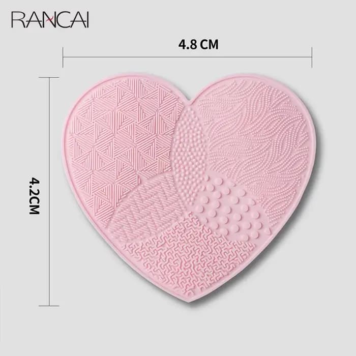 Tampon à récurer pinceaux de maquillage nettoyage Silicone avec ventouse amour nettoyant lavage brosse cosmétique fournitures de beauté outil
