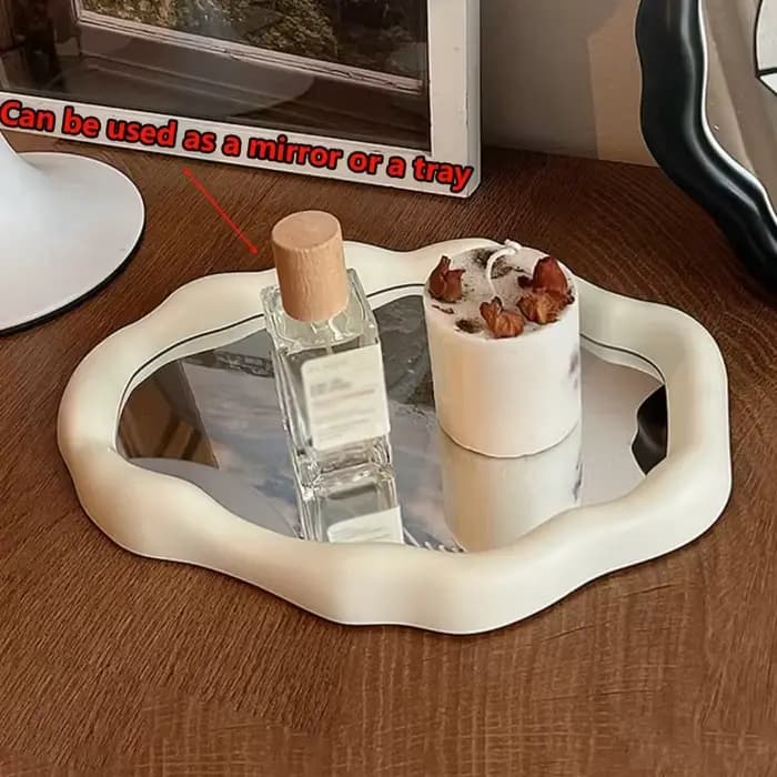 Miroir de maquillage de style nordique