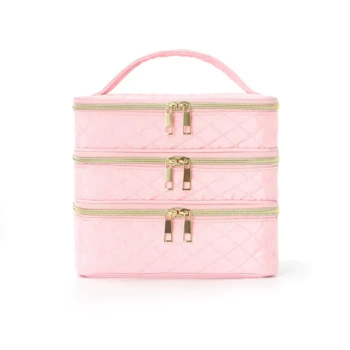 Trousse de maquillage à trois couches de luxe