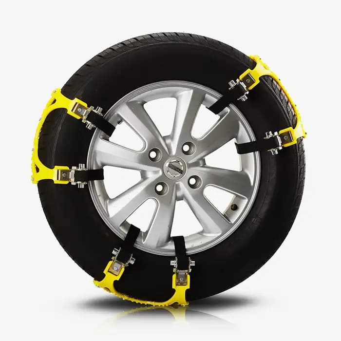 Chaînes de pneus de neige de voiture, roues de pneus de boue, ceinture antidérapante épaisse pour voiture/SUV/camion, Portable, facile à monter, voiture de Traction d'urgence
