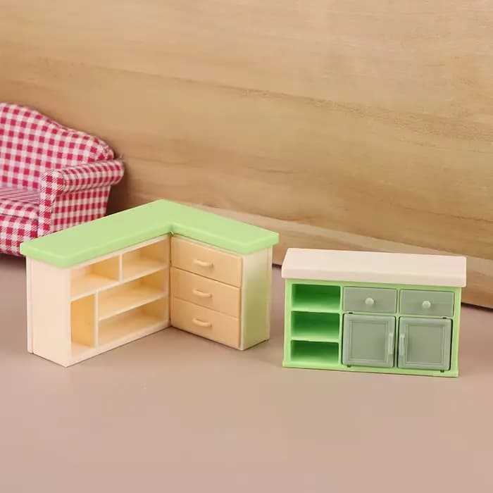 Mini armoire de rangement pour maison de poupée, modèle de comptoir, accessoire de mobilier pour magasin de proximité, décoration pour maison de poupée, 1/12
