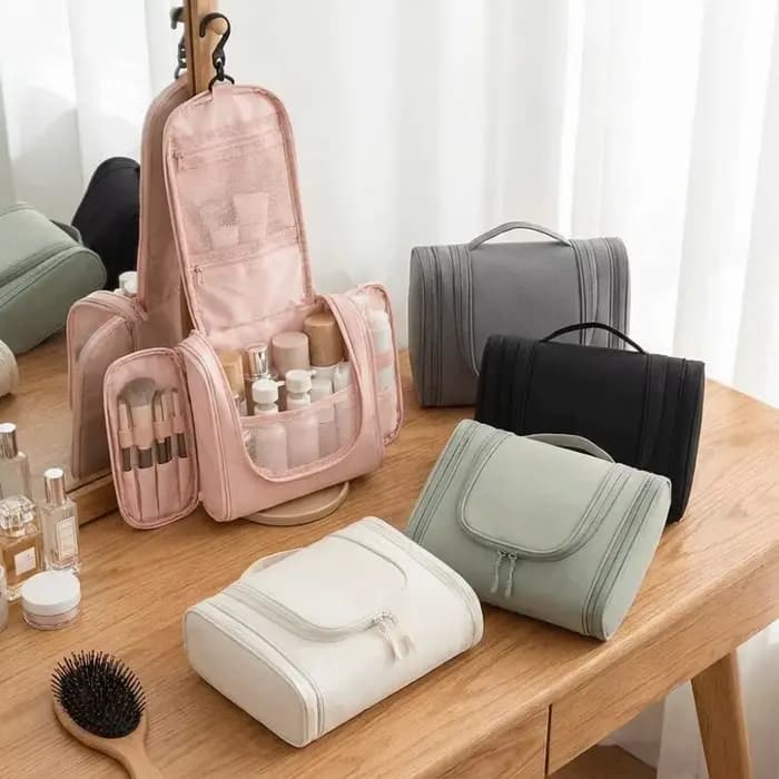 Trousse de Toilette Portable en Nylon à Suspendre