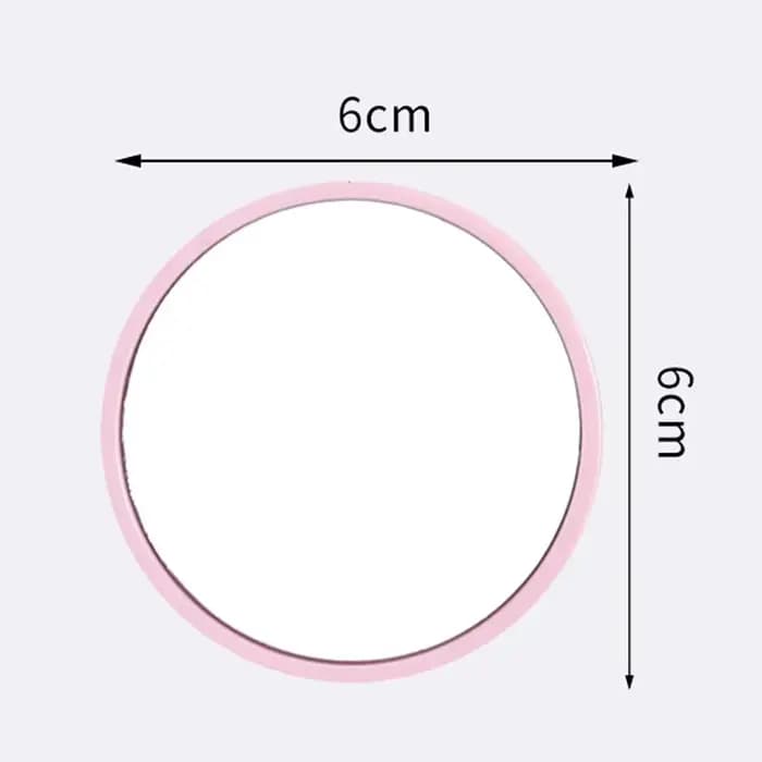 Gros petit miroir rond Logo personnalisé rouge rose blanc noir