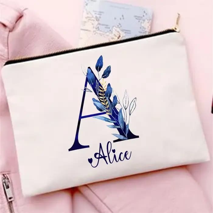 Trousse de maquillage avec nom personnalisé