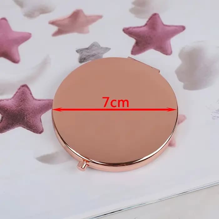 Miroir de Poche Pliable en Alliage Vintage pour Maquillage