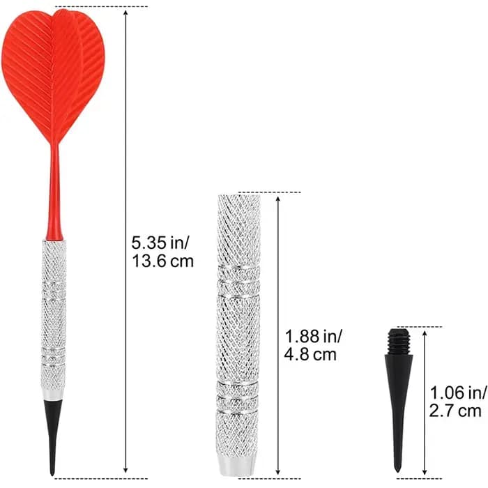 Jeu de fléchettes à pointe souple pour jeu de fléchettes électronique, POM supplémentaire, 6 pièces par lot, 30 pièces