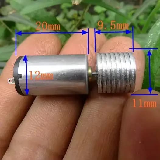 Micro Mini moteur de Vibration rond de 12mm, DC 3V-6V 3.7V 5V, moteur vibrant puissant, roue excentrique, vibrateur, jouet de bricolage, masseur, manette de jeu