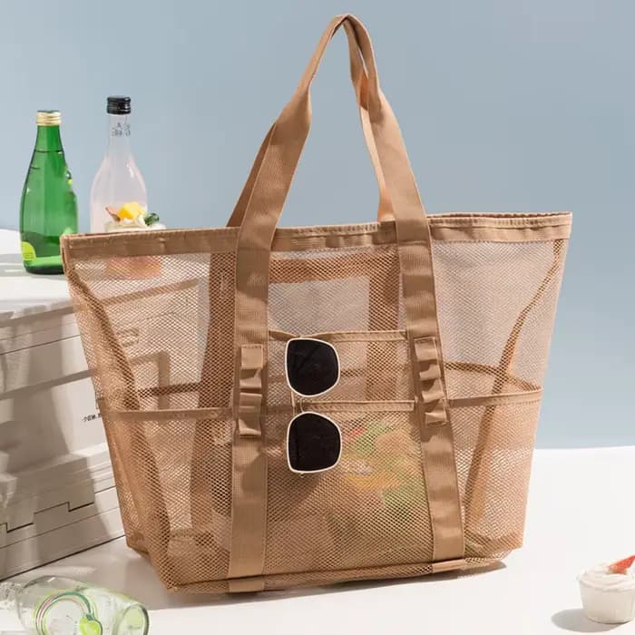 Sac de toilette en nylon ajouré