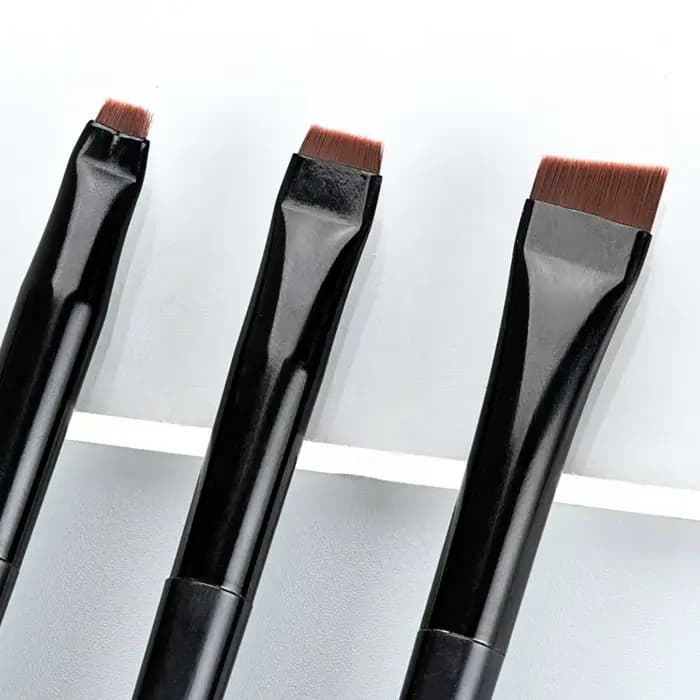 Karsyngirl 3 pièces/ensemble lame Eyeliner brosse à sourcils Portable plat fin Eye Liner
