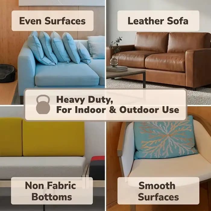 Accessoires antidérapants pour canapé, empêchent les coussins de glisser, et fixation antidérapante pour tapis de patio extérieur et coussins de moquette.