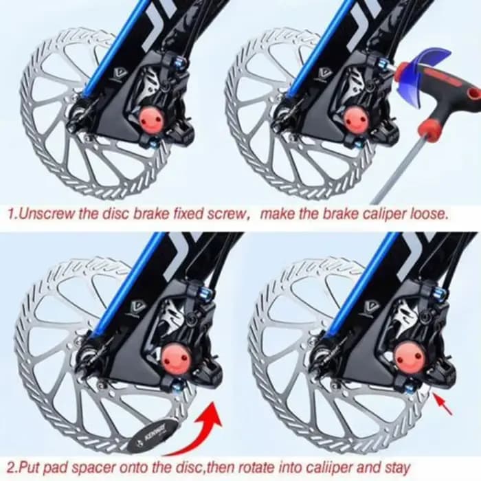Kit de réparation de vélo, alignement des plaquettes de frein, entretoise, plaquettes de frein à disque vtt, accessoire de vélo 