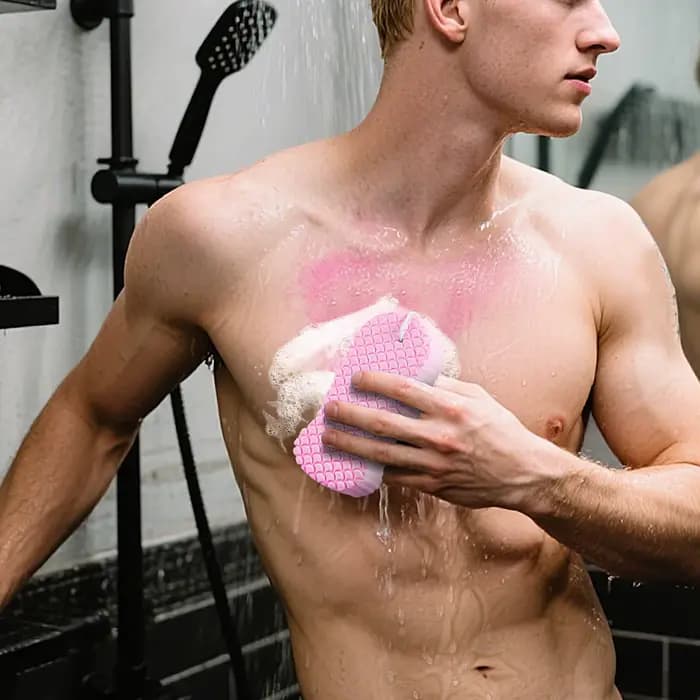 Éponge de bain exfoliante