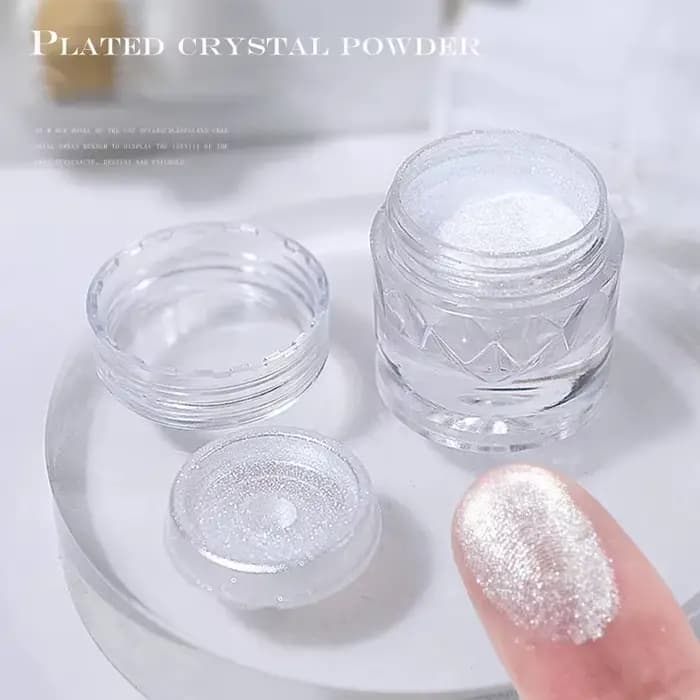 Poudre de cristal plaquée miroir pour Nail Art
