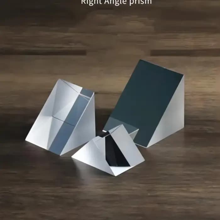 Miroir à prisme triangulaire à Angle droit, verre optique réfléchissant externe avec revêtement en aluminium, 50Mm 40mm 30mm 25mm 20mm 15mm