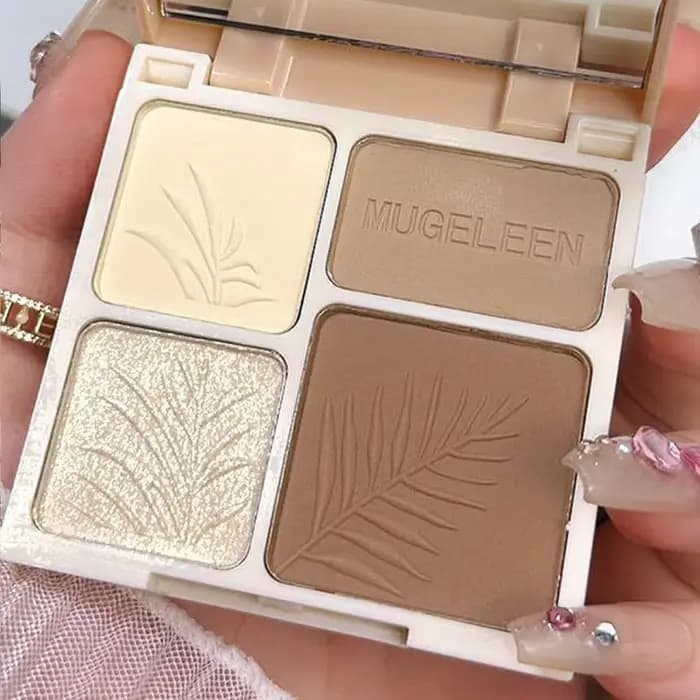 Palette complète quatre couleurs à paillettes fines