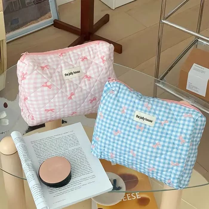 Sac à cosmétiques matelassé pour femmes