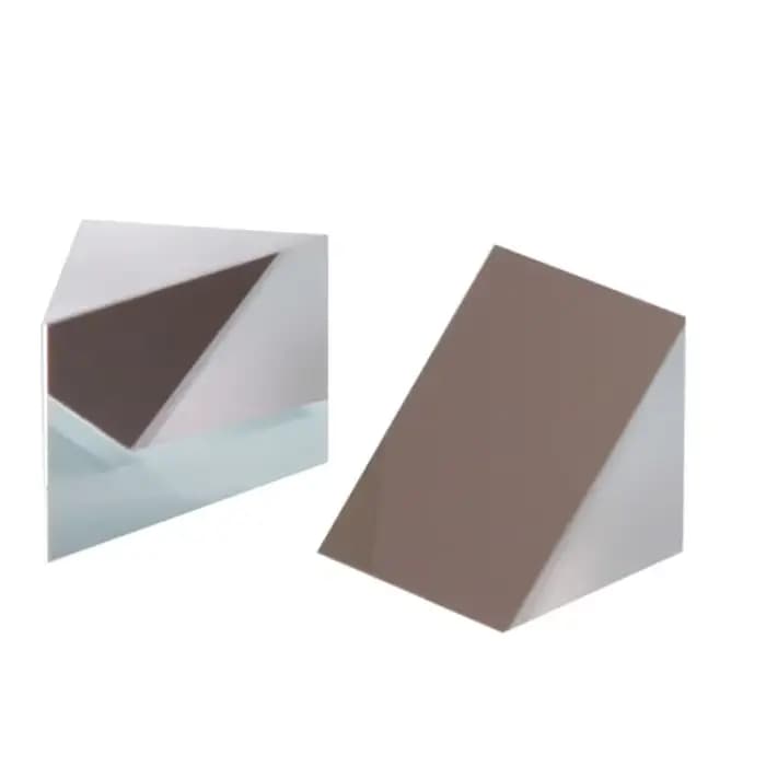 Miroir à prisme triangulaire à Angle droit, verre optique réfléchissant externe avec revêtement en aluminium, 50Mm 40mm 30mm 25mm 20mm 15mm