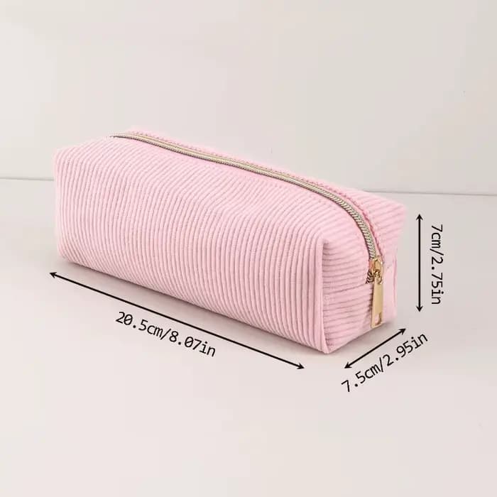 Trousse à crayons en velours côtelé de Style japonais