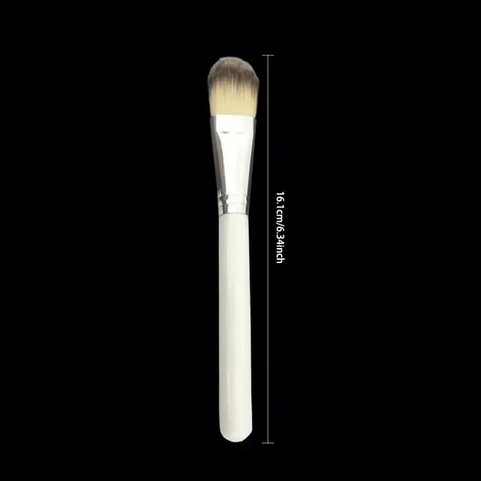 Manche en bois masque brosse poudre humide blush