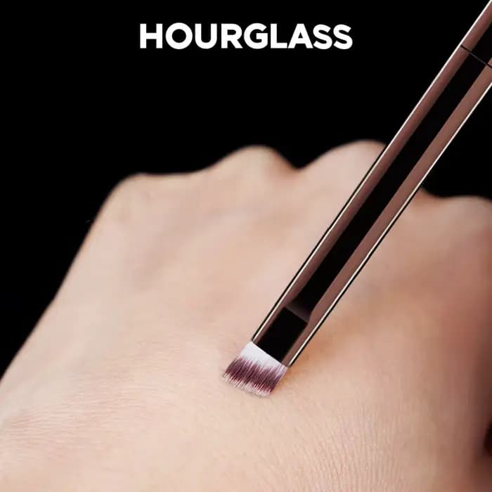 Pinceau de maquillage sablier-N°10 Eyeliner coudé/pinceau à sourcils fibre douce et respectueuse de la peau cheveux