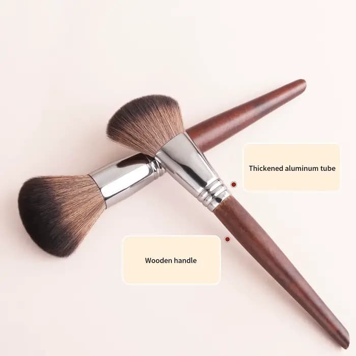 24 pinceaux de maquillage avec poignées en bois ensemble