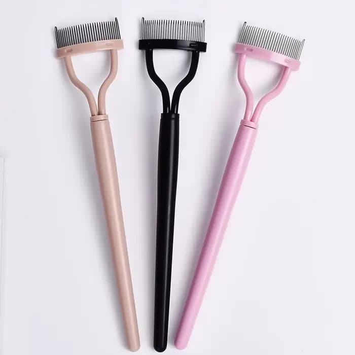 Séparateur de cils dents métalliques recourbe-cils droit maquillage de beauté brosse