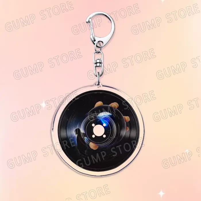 Porte-clés CD de musique populaire pour accessoires, bijoux avec couverture d'album classique de chanteur, cadeaux pour fans et amis
