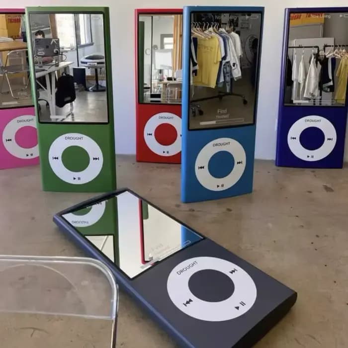 Miroir pleine longueur rétro pour chambre à coucher