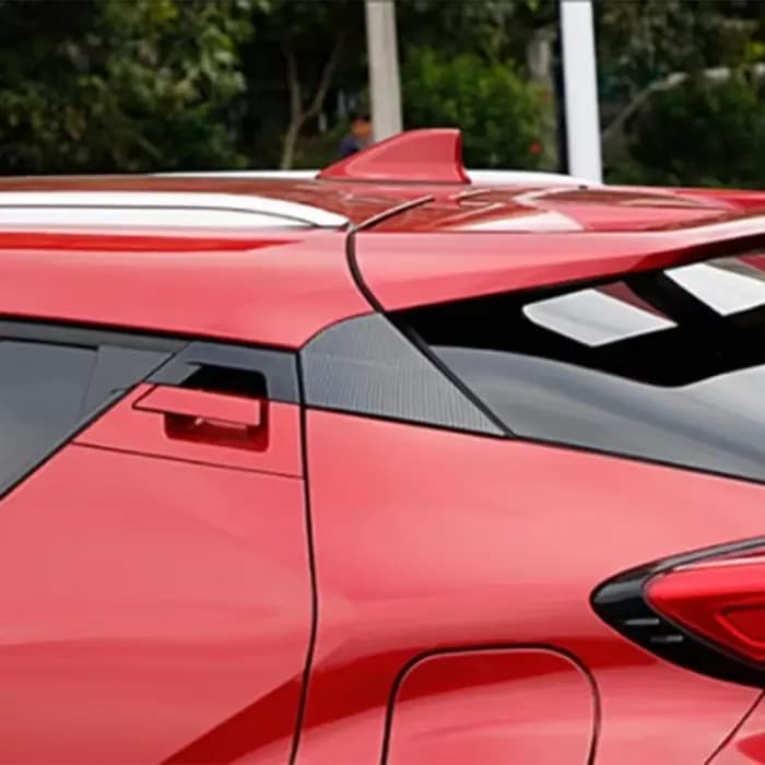 Becquet de fenêtre arrière ABS, couvercle latéral, garniture triangulaire, accessoires de décoration, pour Toyota CHR C-HR 2018 2019 2020 2021 2022 2023