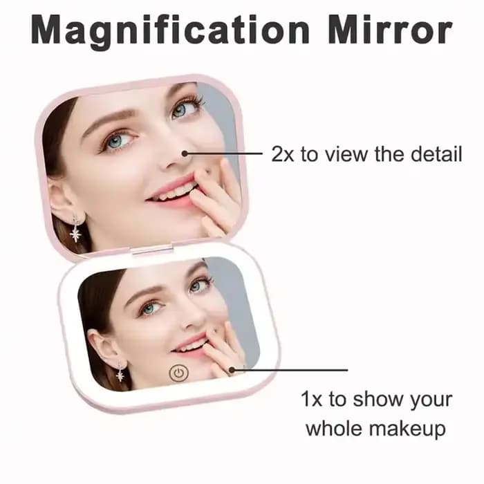 Miroir compact avec éclairage
