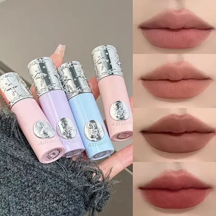 NICEKEY Coffrets de maquillage rose ballet comprenant 4 rouges à lèvres